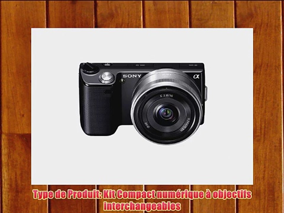 Sony NEX5A Kit Compact num?rique hybride 142 Mpix Noir   Objectif Pancake 16 mm F28
