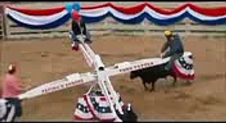 Interesting Bull Fighting on See-Saw