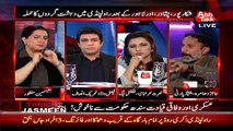 Hot Debate between Nusrat Sahar Abbasi and Aajiz Dhamrah