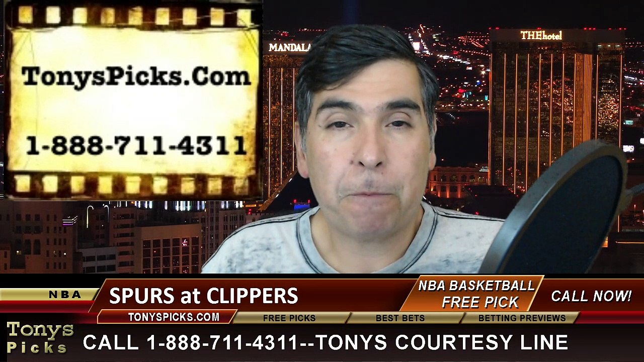 LA Clippers vs. San Antonio Spurs Free Pick Prediction NBA Pro Basketball Odds Preview 2-19-2015