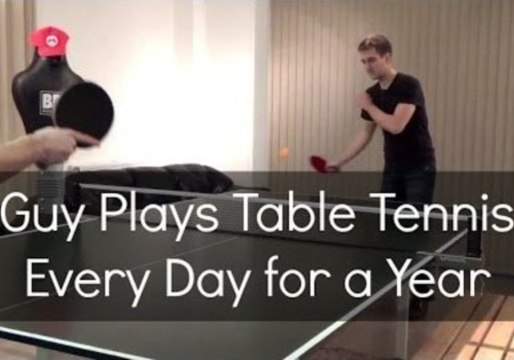Man Plays Table Tennis Every Day for an Entire Year