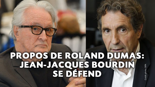 Propos de Roland Dumas: Bourdin se défend