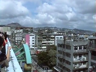 Cathy Pacific aribus a340 final at hong kong kai tak