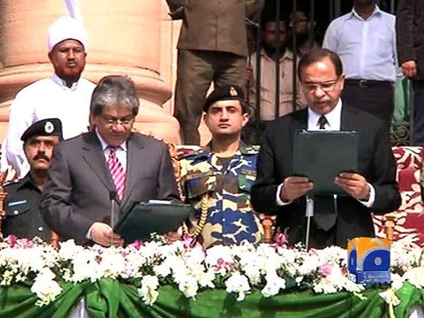 Justice Faisal Arab takes oath as CJ SHC-Geo Reports-17 Feb 2015