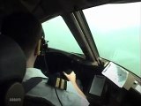 Boeing 777 Cockpit video Landing Hong Kong International Airport