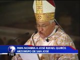 El Papa nombra a José Rafael Quirós arzobispo de San José