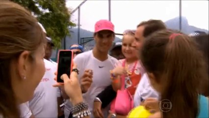 Rafael Nadal's practice at Rio Open. 16 Feb 2015.
