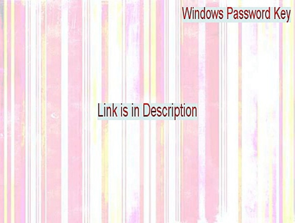 Windows Password Key Crack (windows password key professional)