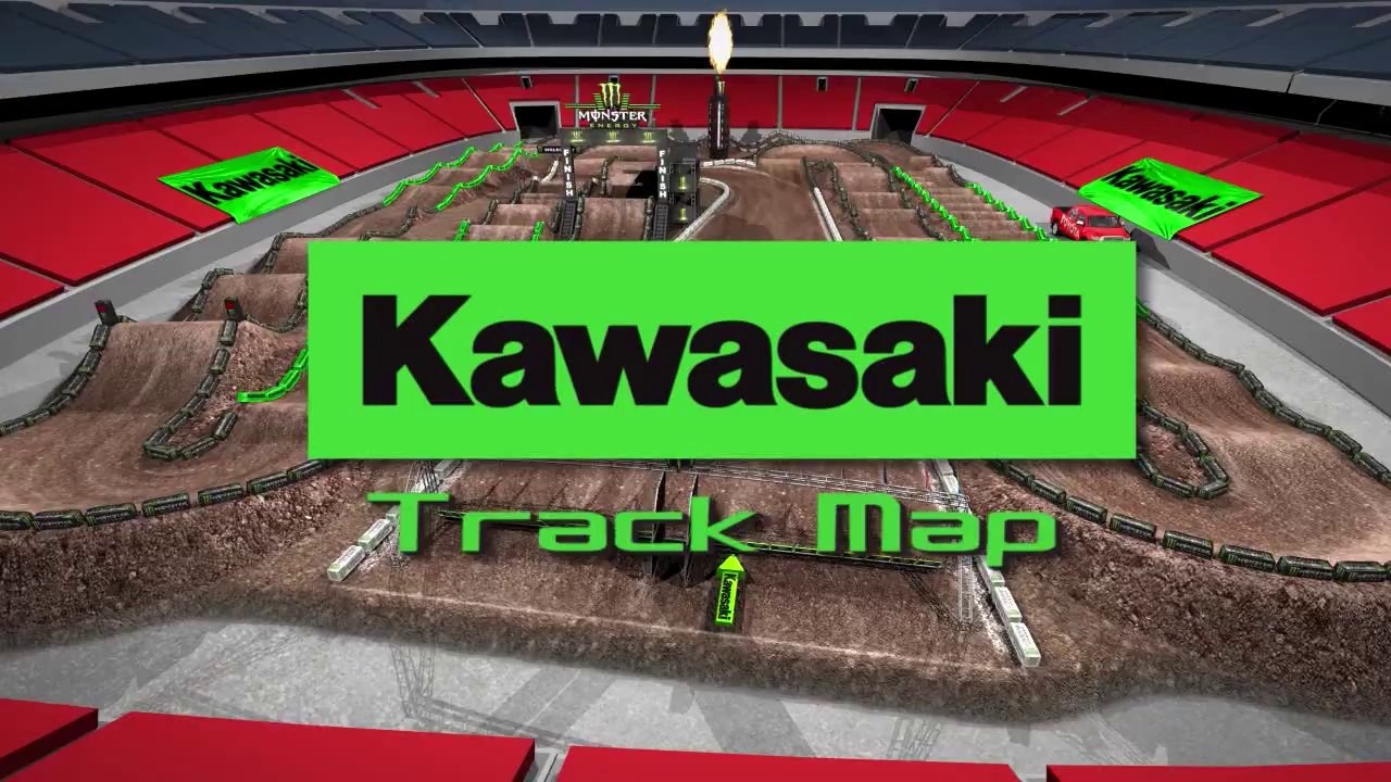 2015 AMA Supercross Rd 8 Atlanta - Track Map (720p HD)