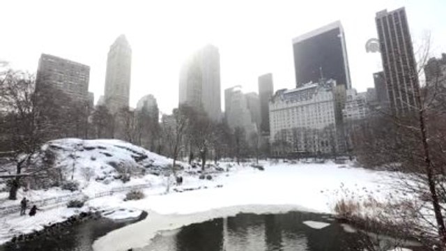 Central Park'ın Gölleri Dondu