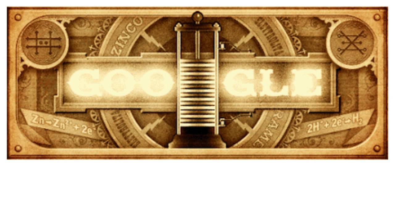 Allessandro Volta Doodle