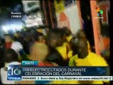 Mueren 18 personas electrocudas en el carnaval de Haití