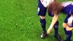 La trace du spray déplacée par David Luiz - PSG-Chelsea (17 02 2015)