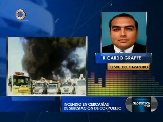 Reportan incendio cerca de subestación de Corpoelec en Valencia