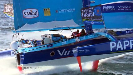 151# Chavirage du trimaran de Jean-Pierre Dick à Belle Ile