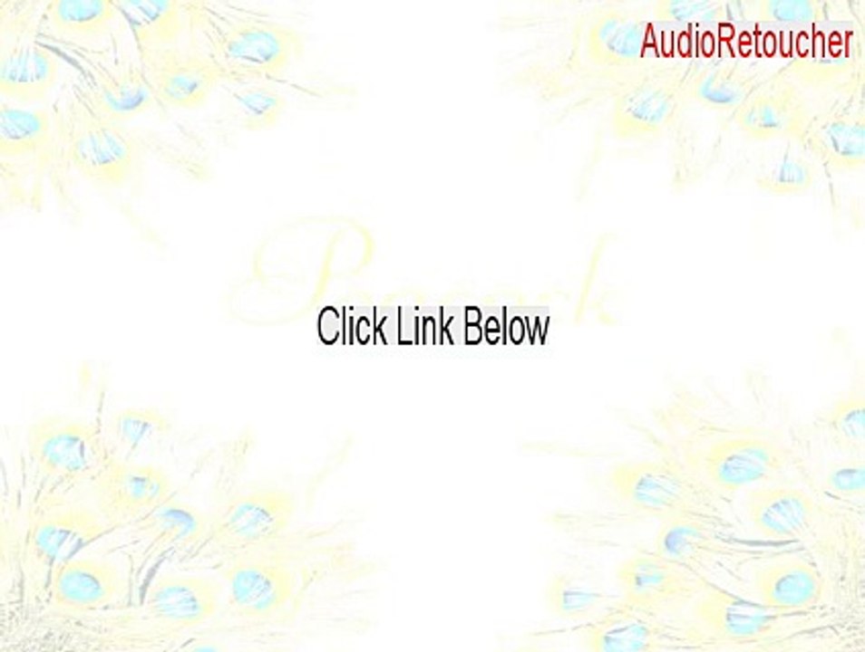 AudioRetoucher Full - Risk Free Download