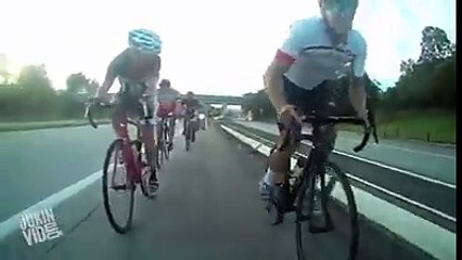 Extremely Hilarious Funny Clips: Bad cycling accident flipping out