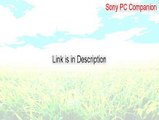 Sony PC Companion Serial [sony pc companion repair]