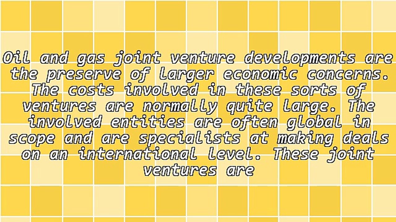 Oil And Gas Joint Venture Project Strategies