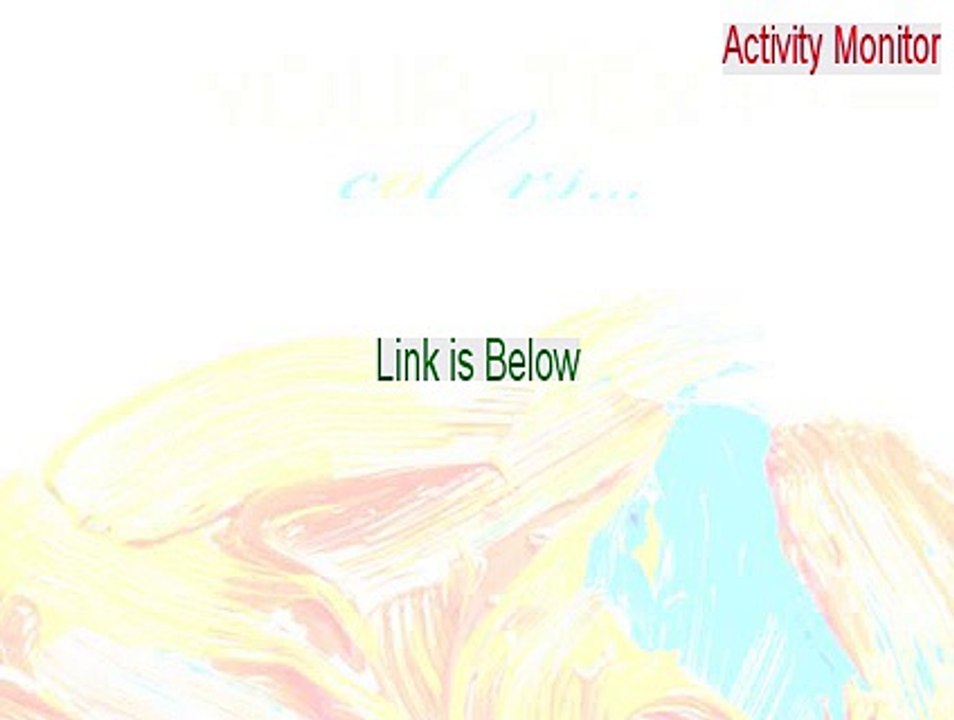 Activity Monitor Download [Risk Free Download 2015]