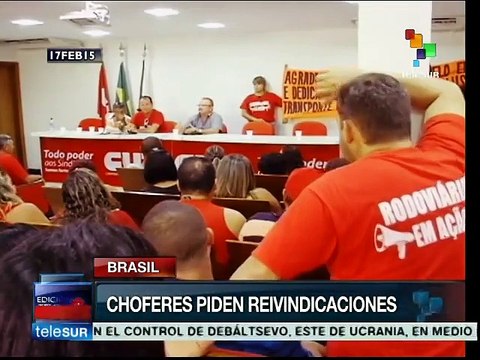 Trabajadores brasileños luchan por reivindicaciones laborales