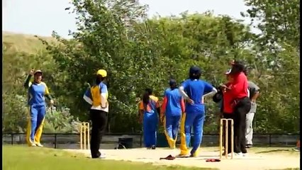 Female batswoman HIT on the HEAD, Sad, @ Gateway Oval