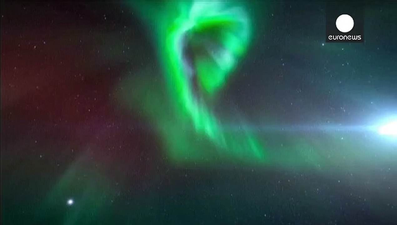 Espectacular Aurora Boreal en el Norte de Suecia
