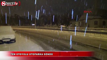 TEM otoyolu otoparka döndü