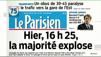 La revue de presse : "Explosion"