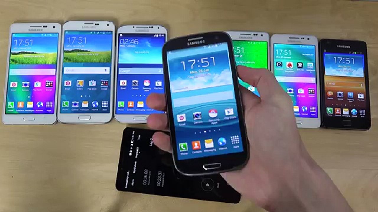 Samsung Galaxy A5 vs. S5 vs. S4 vs. S3 vs. Alpha vs. A3 vs. S2 - Which Is Faster