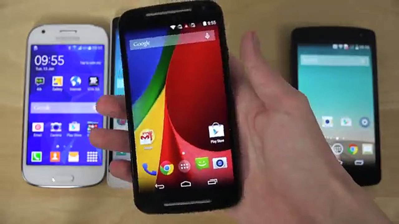 Samsung Galaxy Ace 4 vs. LG G3 S vs. Moto G 2014 vs. LG F60 - Review (4K)