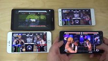 Samsung Galaxy Note 4 vs. Xiaomi Mi4 vs. Ascend Mate 7 vs. iPhone 6 Plus Real Boxing Gameplay Review