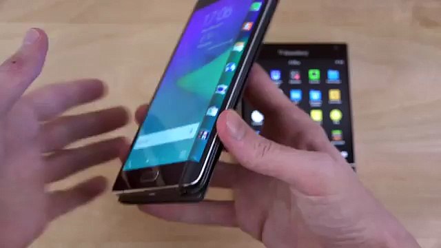 Samsung Galaxy Note Edge vs. BlackBerry Passport - Review (4K)