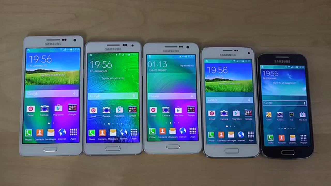 Samsung Galaxy A5 vs. Galaxy A3 vs. Galaxy Alpha vs. S5 Mini vs. S4 Mini - Which Is Faster