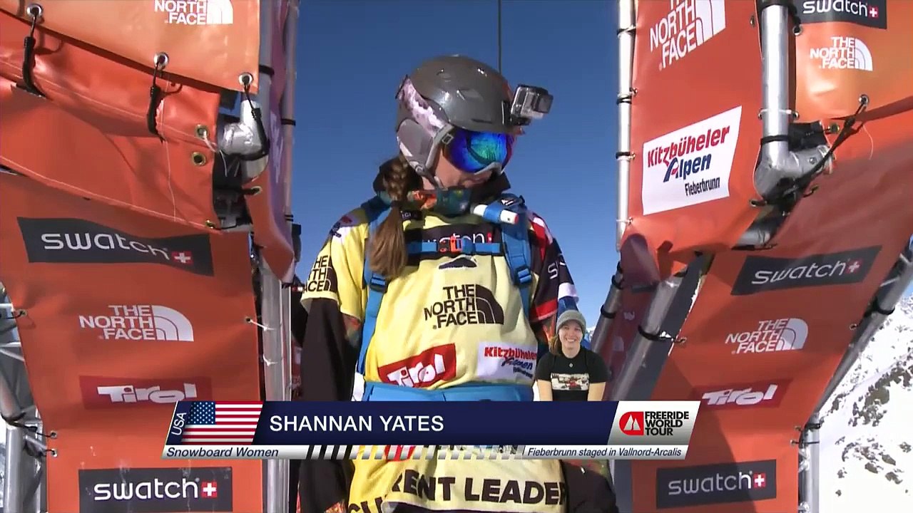 FWT15 - Run of Shannan Yates (USA) Swatch Freeride World Tour 2015 Fieberbrunn By The North Face restaged in Vallnord-Arcalis AND