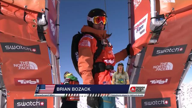 FWT15 - Run of Brian Bozack (USA) Swatch Freeride World Tour 2015 Fieberbrunn By The North Face restaged in Vallnord-Arcalis AND