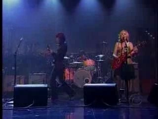 Sleater-Kinney Jumpers on Letterman
