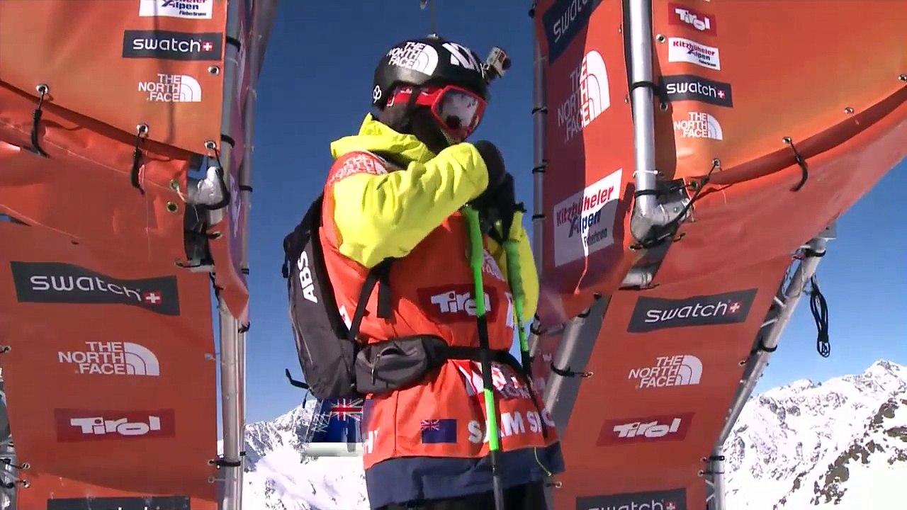 FWT15 - Run of Sam Smoothy (NZL) Swatch Freeride World Tour 2015 Fieberbrunn By The North Face restaged in Vallnord-Arcalis AND