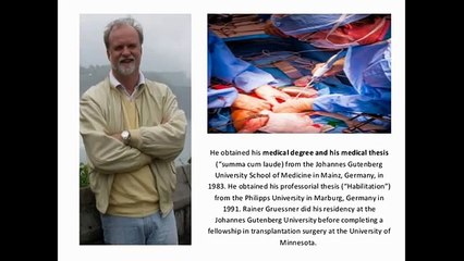 Dr. Rainer Gruessner A Leader for Surgeons