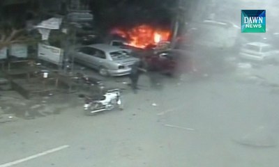CCTV footage of Lahore blast