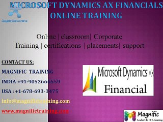 msdynamics ax financials online training