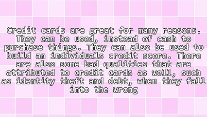 The Ins And Outs Of Credit Cards