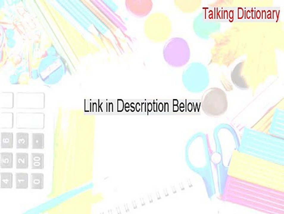 Talking Dictionary Crack [Talking Dictionarytalking dictionary]