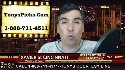 Download Video: Cincinnati Bearcats vs. Xavier Musketeers Free Pick Prediction NCAA College Basketball Odds Preview 2-18-2015