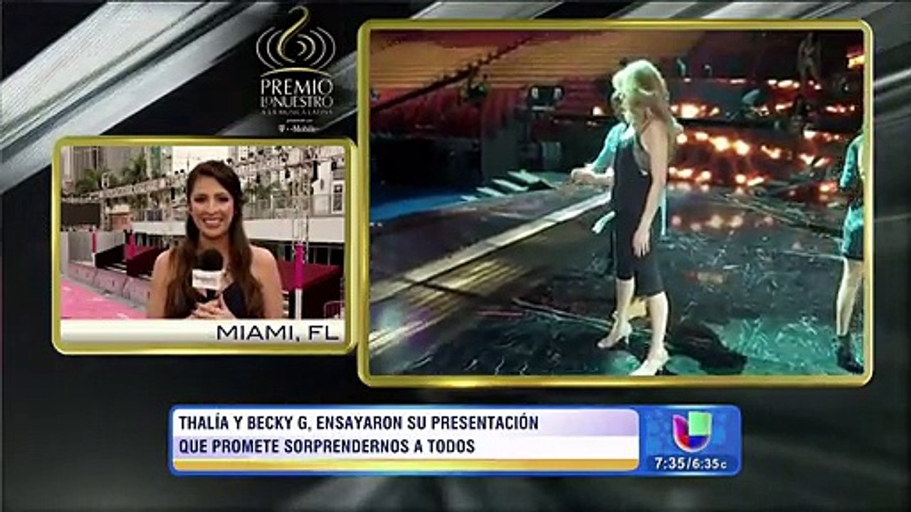 Thalia Rehearsal Premio Lo Nuestro