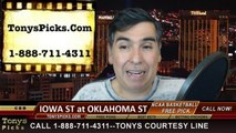 Oklahoma St Cowboys vs. Iowa St Cyclones Free Pick Prediction NCAA College Basketball Odds Preview 2-18-2015