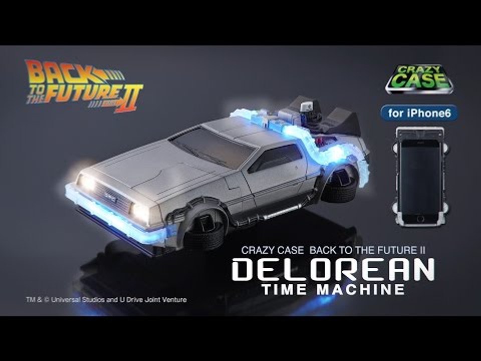 Un iPhone en forme de Delorean de Retour Vers Le Futur