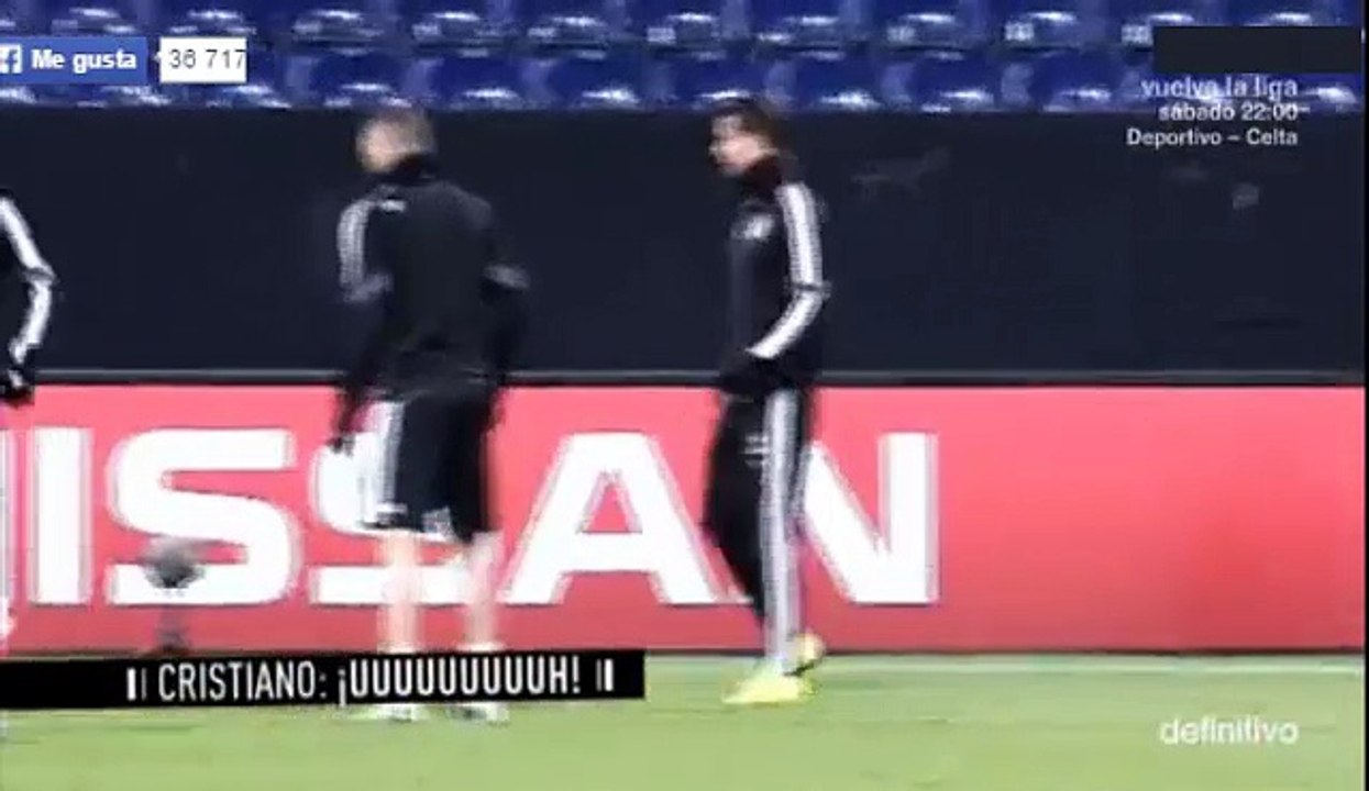 Cristiano Ronaldo vacila a Karim Benzema con Elastica en Gelsenkirchen 2015