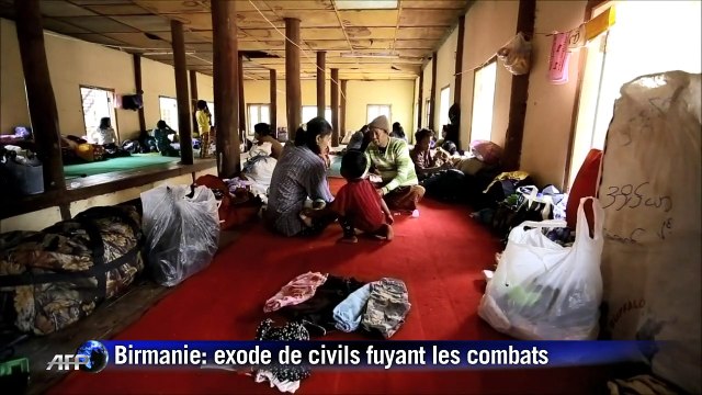 Nord de la Birmanie: des centaines de civils fuient les combats