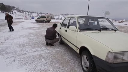 Sertavul Geçidi'nde Kar Yağışı